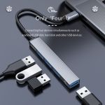 ORICO USB-C hub AH-13, 4x USB ports, γκρι