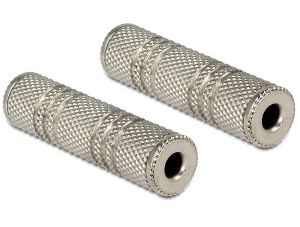 DELOCK Αντάπτορας από jack 3.5mm σε jack 3.5mm, Metal, Silver