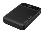 POWERTECH power bank με καλώδια και οθόνη PT-1417 10000mAh, 22.5W, μαύρο