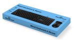POWERTECH set ποντίκι & πληκτρολόγιο PT-1068, ενσύρματο, 1000dpi, μαύρο