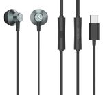 CELEBRAT earphones με μικρόφωνο D14, USB-C, 1.2m, μαύρα