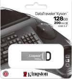 Kingston DataTraveler Kyson 128GB USB 3.2 Stick Ασημί