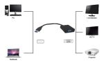POWERTECH αντάπτορας USB 3.0 σε VGA PTH-021, Full HD, μαύρο