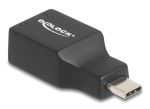 DELOCK εξωτερική κάρτα ήχου 67128, 2x 3.5mm, USB-C σύνδεση, μαύρη