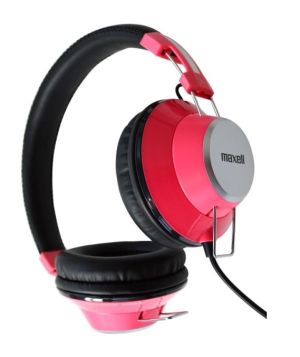 Maxell Retro DJ Colour Ενσύρματα On Ear Ακουστικά Ροζ