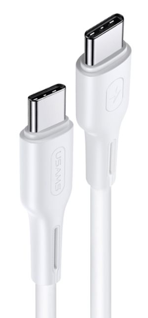 USAMS καλώδιο USB Type-C U43, 5A 100W, PD, 1.2m, λευκό
