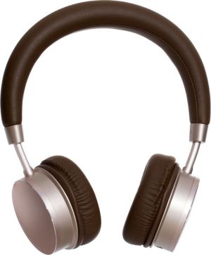 Remax RB-520HB Ασύρματα/Ενσύρματα On Ear Ακουστικά με 8 ώρες Λειτουργίας Καφέ