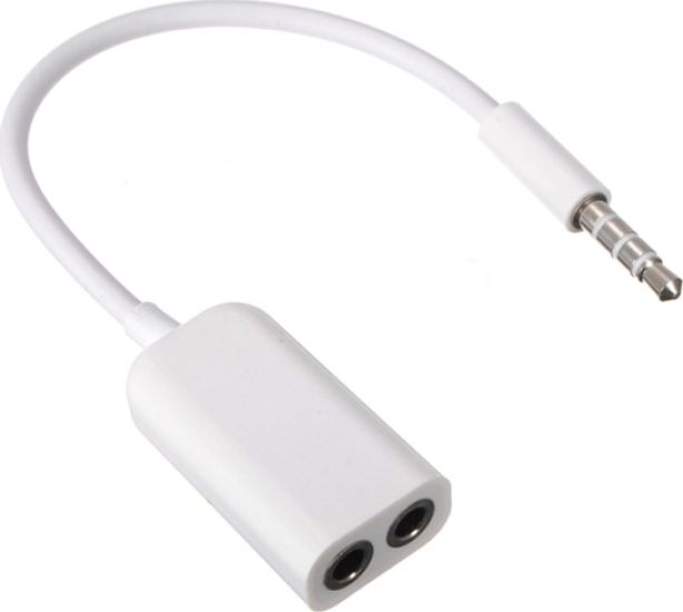 Μετατροπέας QH-C1410 3.5mm male σε 3.5mm 2x female Silver