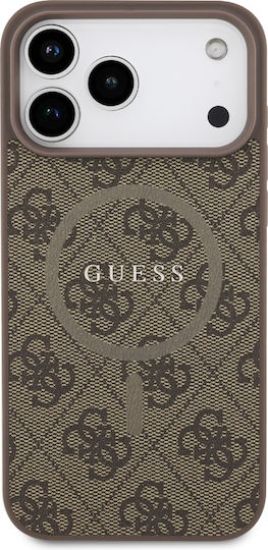 Guess 4G Ring Classic Logo MagSafe Case for iPhone 17 Pro – Brown – Θήκη Προστασίας για iPhone 17 Pro σε Καφε Χρώμα