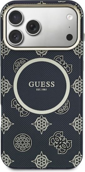 Guess IML Peony Dot MagSafe Case for iPhone 17 Pro Max – Black – Θήκη Προστασίας για iPhone 17 Pro Max σε Μαύρο Χρώμα