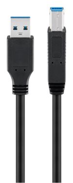 GOOBAY καλώδιο USB 3.0 SuperSpeed σε USB Type B 96119, 5m, μαύρο