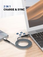 LDNIO καλώδιο Lightning σε USB-C LC112, 30W PD, 2m, γκρι
