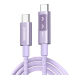 Καλώδιο Φόρτισης UGREEN L509 65216 USB-C σε USB-C PD 100W 2m Μώβ