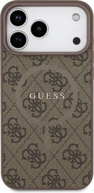 Guess 4G Ring Classic Logo MagSafe Case for iPhone 17 Pro – Brown – Θήκη Προστασίας για iPhone 17 Pro σε Καφε Χρώμα