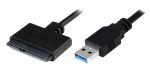 POWERTECH καλώδιο USB 3.0 σε SATA CAB-U032, copper, 0.20m, μαύρο