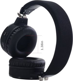 BT018 Stereo Wireless Bluetooth Rechargeable Headset Black