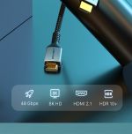 CABLETIME καλώδιο HDMI 2.1 HM8K, 28AWG, 8K/60HZ, 2m, μαύρο
