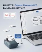 NIIMBOT smart θερμικός εκτυπωτής ετικετών B1, 203dpi, Bluetooth, μπλε