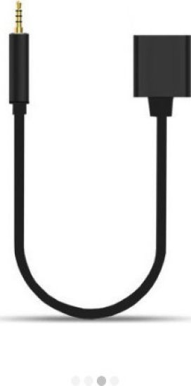 Μετατροπέας QH-C1410 3.5mm male σε 3.5mm 2x female Μαύρο