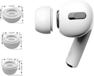 Tech-Protect Ear Tips 3 Pack Καλύμματα Σιλικόνης Λευκό χρώμα για Apple AirPods Pro 1/2