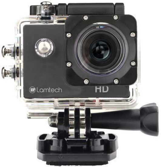 Lamtech LAM021158 Action Camera Full HD (1080p) Υποβρύχια (με Θήκη) με Οθόνη 2" Μαύρη