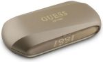Guess Elongated Metallic Classic Printed Logo True Wireless ENC Earphones (Gold – GUTWSC2MCDSD)