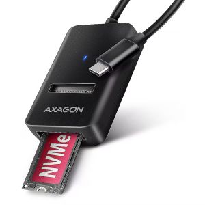 AXAGON ADM2-CM USB-C 3.2 GEN2 – 1X NVME/SATA SDD ADAPTER