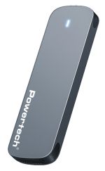 POWERTECH θήκη για M.2 SATA/NVMe SSD PT-1375, 10Gbps, γκρι