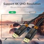 CABLETIME καλώδιο Displayport AV585, 1.2v, 4k/60hz, 1.8m, μαύρο