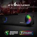 SONIC GEAR BLUETOOTH FM SOUNDBAR WITH LIGHT EFFECT MP3 BATTERY BLACK