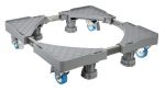Βάση λευκών συσκευών TOOL-0072, με ρόδες, ρυθμιζόμενη, max 400kg, γκρι