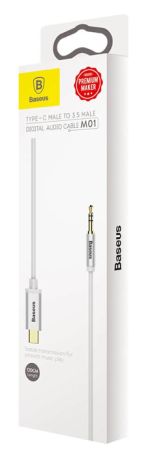 BASEUS καλώδιο USB Type-C σε 3.5mm Yiven CAM01-02, 1.2m, λευκό