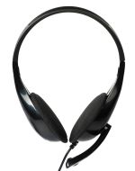 POWERTECH Headphones με μικρόφωνο PT-734 105dB, 40mm, 3.5mm, 1.8m, μαύρο