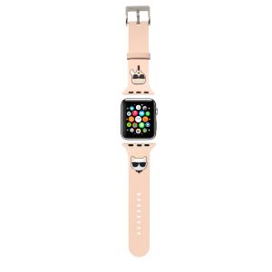 “Karl & Choupete’s Head” Collection Λουράκι για Apple Watch 4/5/6/7/SE 38/40/41mm (Ροζ – KLAWMSLCKP)