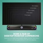 SONIC GEAR BLUETOOTH FM SOUNDBAR WITH LIGHT EFFECT MP3 BATTERY BLACK