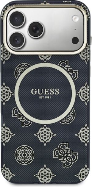 Guess IML Peony Dot MagSafe Case for iPhone 17 Pro Max – Black – Θήκη Προστασίας για iPhone 17 Pro Max σε Μαύρο Χρώμα
