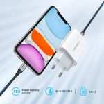 Ugreen Φορτιστής Χωρίς Καλώδιο με Θύρα USB-C 20W Power Delivery Λευκός (CD137)