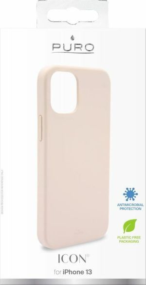 Puro Icon Anti-Microbial Back Cover Σιλικόνης Ροζ (iPhone 13)