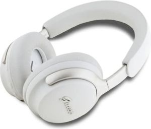Guess Metal Script Logo Bluetooth ANC/ENC Headphones (Beige - GUBHC22PSFCSME)