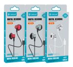 CELEBRAT earphones με μικρόφωνο D14, USB-C, 1.2m, μαύρα