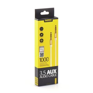 Remax RM-L100 Καλώδιο 3.5mm male - 3.5mm male Λευκό 1m