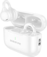 Borofone BW95 Cancion Open Ear Bluetooth Handsfree Ακουστικά με Θήκη Φόρτισης Λευκά