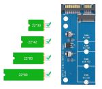 POWERTECH Converter SATA 22pin σε M.2 SSD TOOL-0019, 2230/2242/2260/2280
