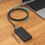 CABLETIME καλώδιο USB Type-C C160, PD 100W, 5A, 1m, μαύρο
