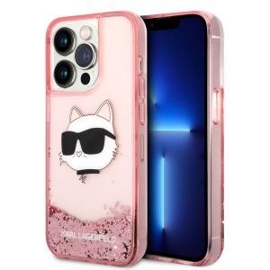Karl Lagerfeld Choupette’s Head NFT Liquid Glitter Case Θήκη προστασίας από σιλικόνη – iPhone 14 Pro Max (Ροζ – KLHCP14XLNCHCP)