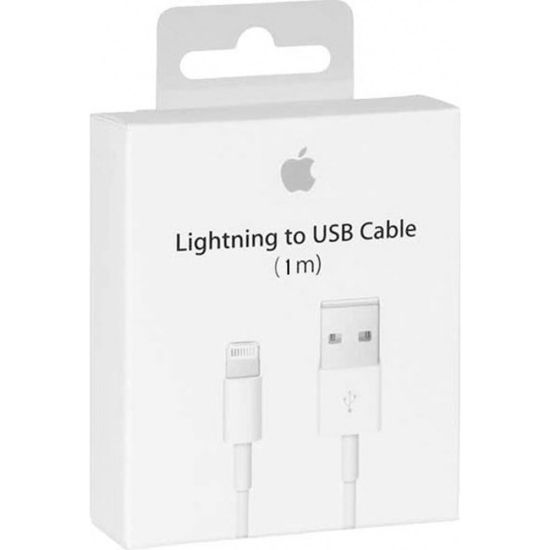 Apple USB-A to Lightning Cable Λευκό 1m (MXLY2ZM/A)