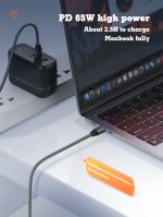 LDNIO καλώδιο USB-C σε USB-C LC442C, 65W PD, 2m, γκρι