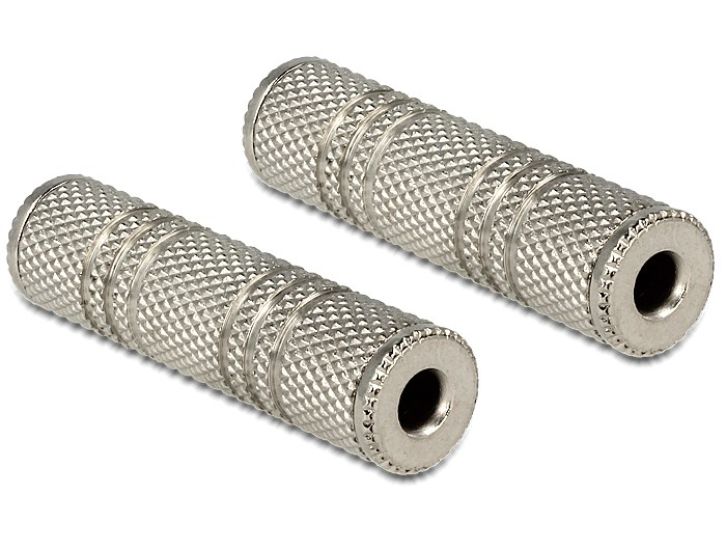 DELOCK Αντάπτορας από jack 3.5mm σε jack 3.5mm, Metal, Silver