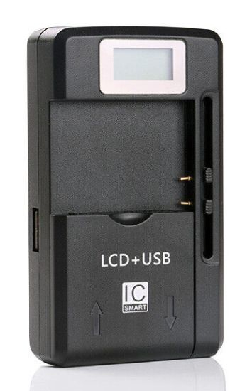 POWERTECH φορτιστής μπαταρίας κινητών QC64 με οθόνη, USB, μαύρος