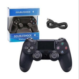 Doubleshock Wired Gamepad για PS4 Μαύρο